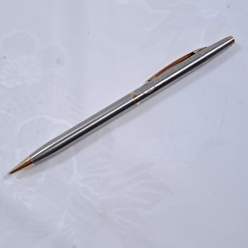 Amoco Superior‎ Competitor Mechanical pencil Bradley silver/gold metal Vintage